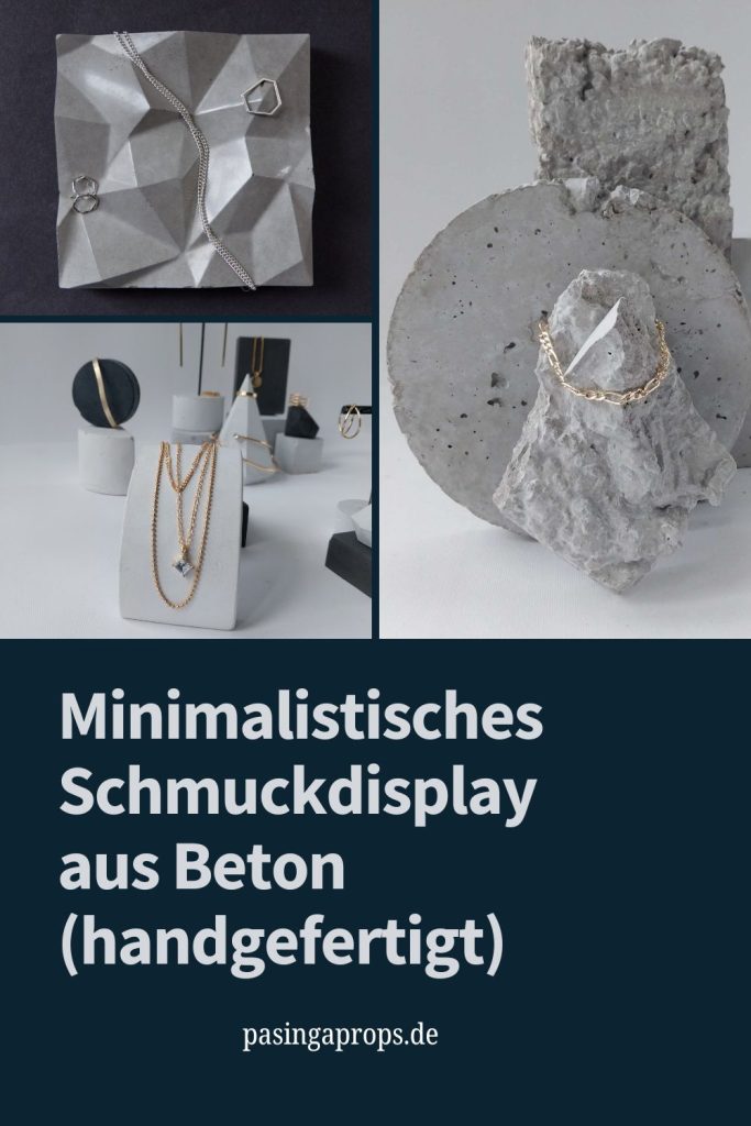 Minimalistische Schmuckdisplays aus Beton, angefertigt bei Pasinga Props Minimalistische Schmuckdisplays aus Beton, angefertigt bei Pasinga Props
