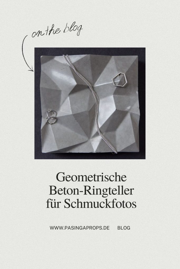 Geometrische Beton-Ringteller für Schmuckfotos Geometrische Beton-Ringteller für Schmuckfotos