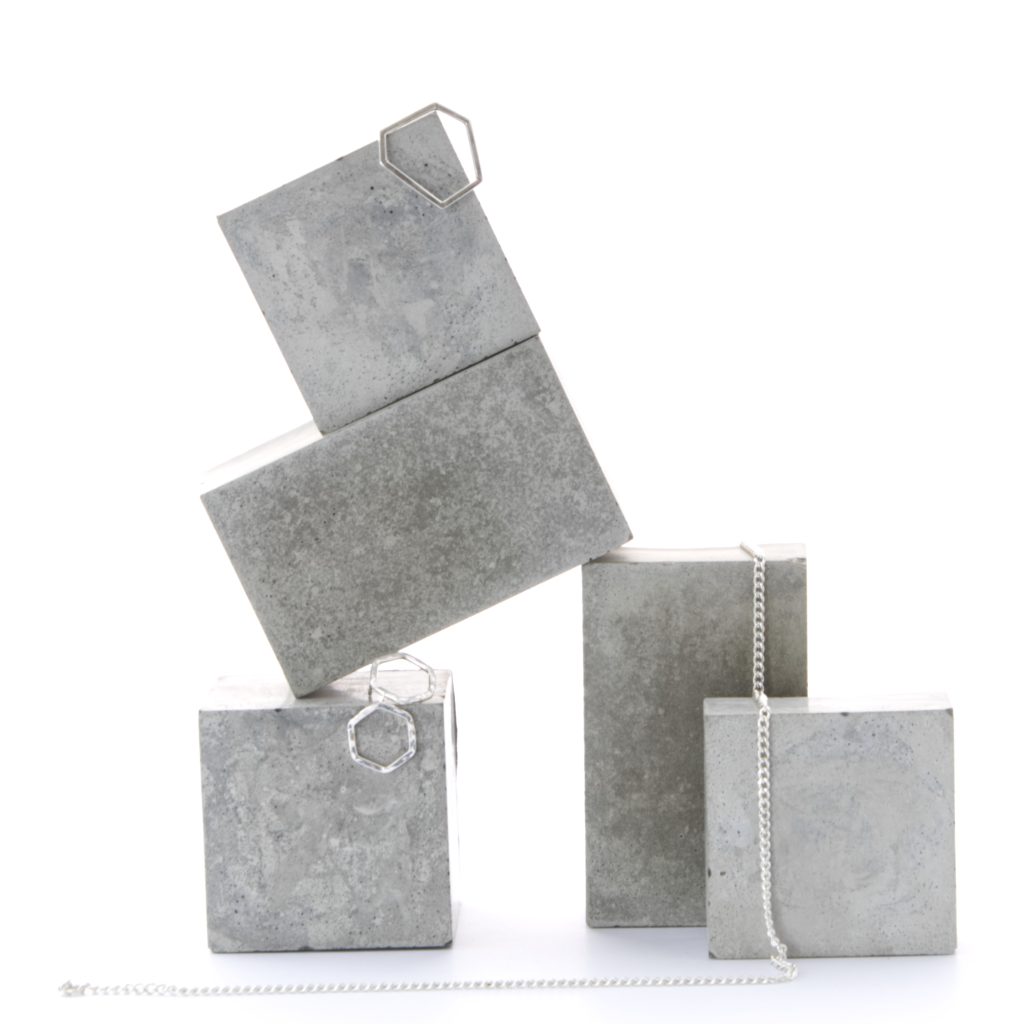 Beton Würfel und Rechteckige Prisms zur Schmuckpräsentation Beton Würfel und Rechteckige Prisms zur Schmuckpräsentation