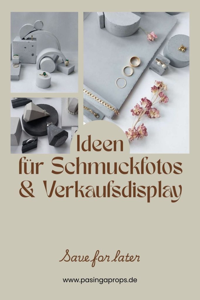 Ideen für Schmuckfotos & Verkaufsdisplays